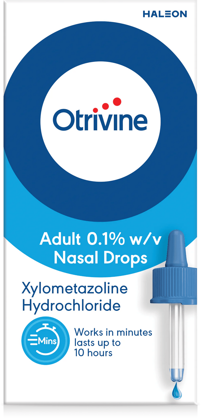 OTRIVINE ADULT NASAL DROPS 10ML - Cobh Pharmacy