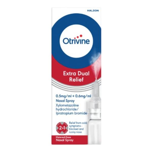 OTRIVINE EXTRA DUAL RELIEF NASAL SPRAY 10ML - Cobh Pharmacy