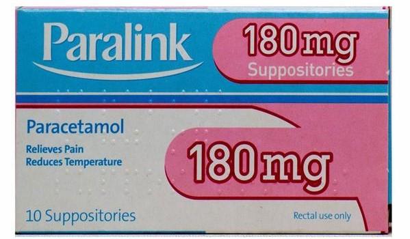 Paralink Paracetamol Suppositories 180mg 10 Pack - Cobh Pharmacy