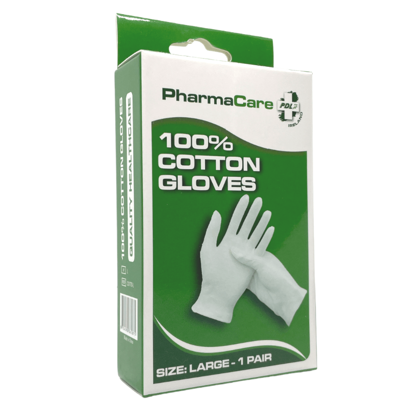 PHARMACARE COTTON GLOVES LARGE - Cobh Pharmacy