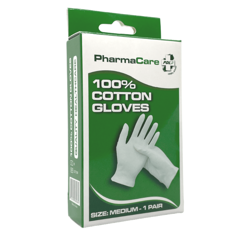 PHARMACARE COTTON GLOVES MEDIUM - Cobh Pharmacy