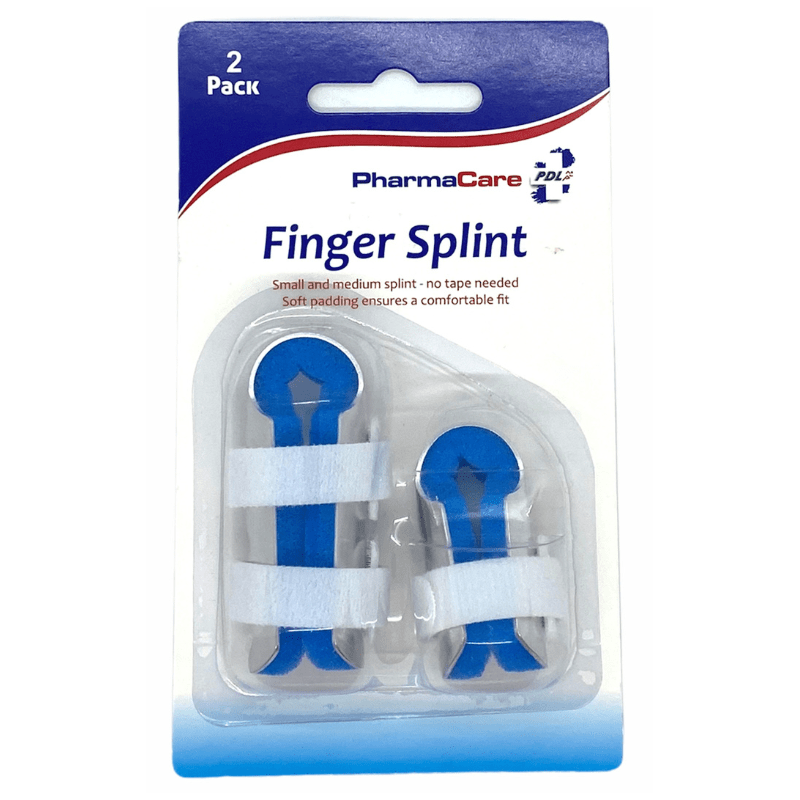 PHARMACARE FINGER SPLINT DOUBLE PACK 1 PACK - Cobh Pharmacy