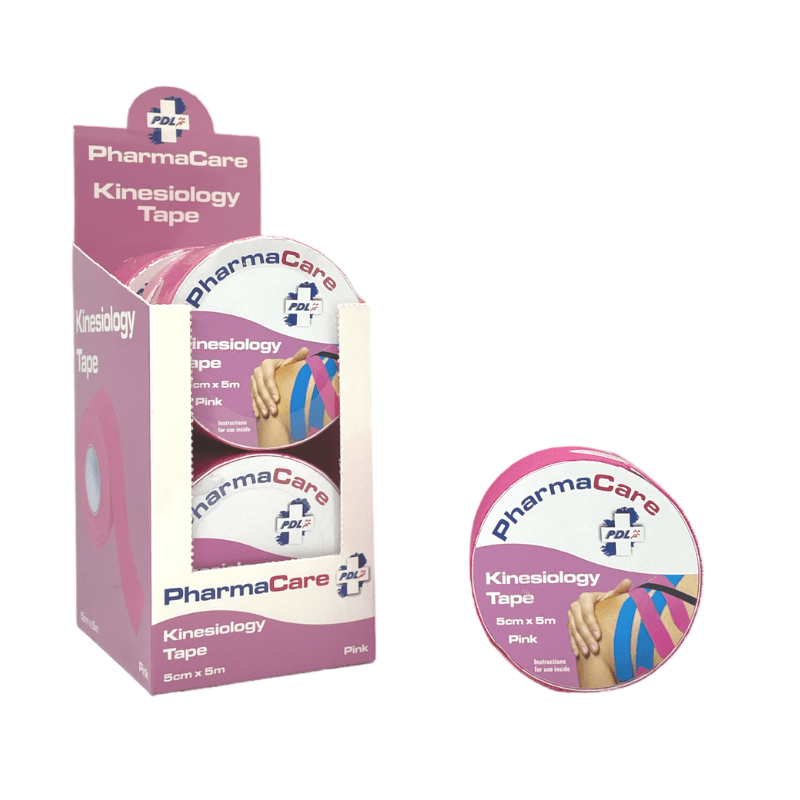 PHARMACARE KINESIOLOGY TAPE PINK 5CMX5M - Cobh Pharmacy