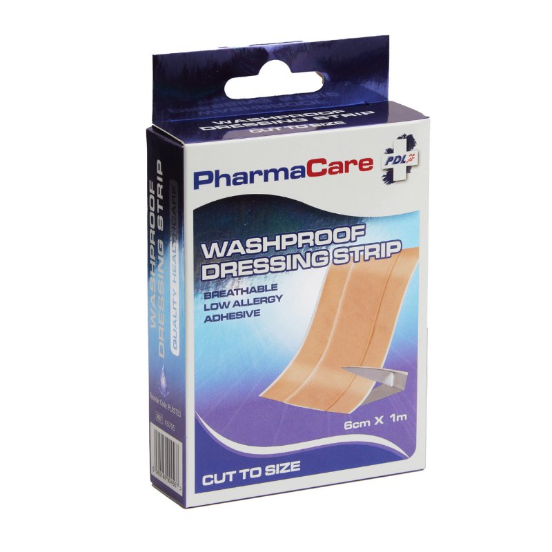 PHARMACARE WASHPROOF DRESS STRIP 1MX6CM - Cobh Pharmacy