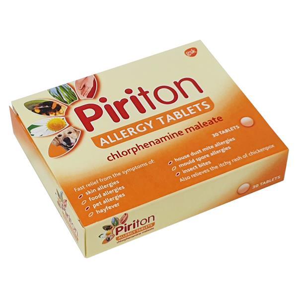 Piriton Tablets 4mg 30 Pack - Cobh Pharmacy