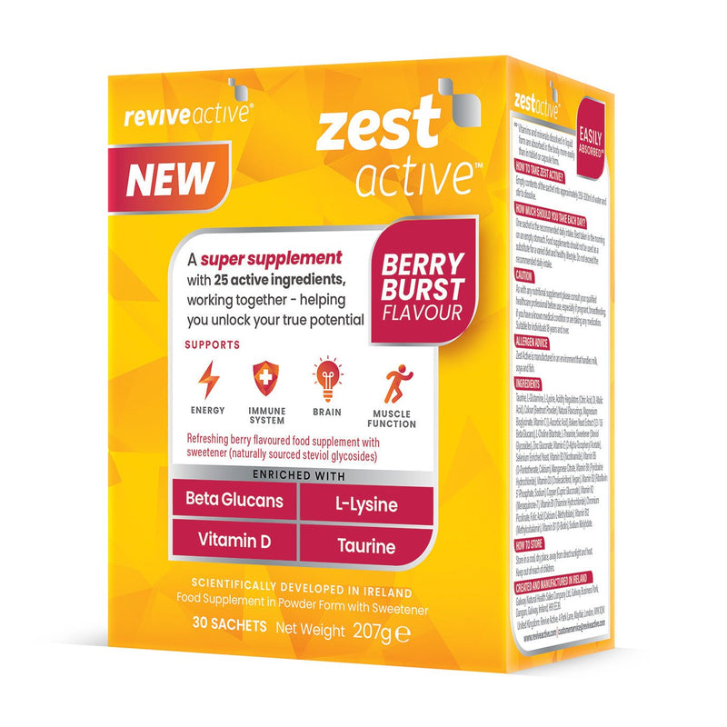 REVIVE ACTIVE ZEST ACTIVE BERRY BURST 30S - Cobh Pharmacy