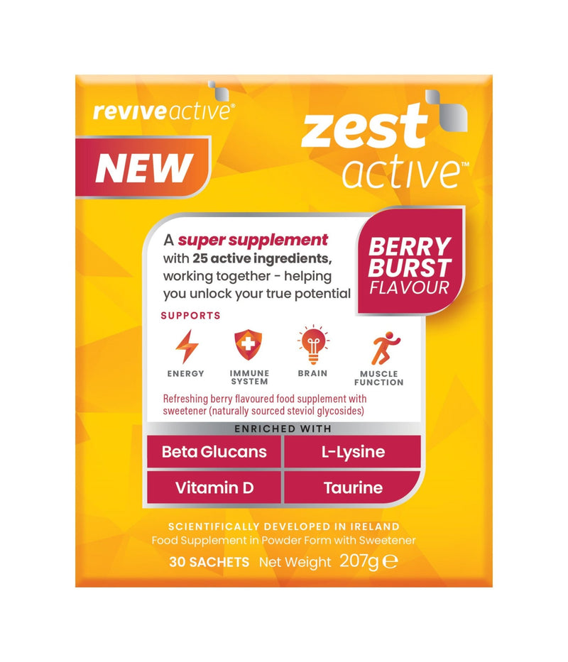 REVIVE ACTIVE ZEST ACTIVE BERRY BURST 30S - Cobh Pharmacy