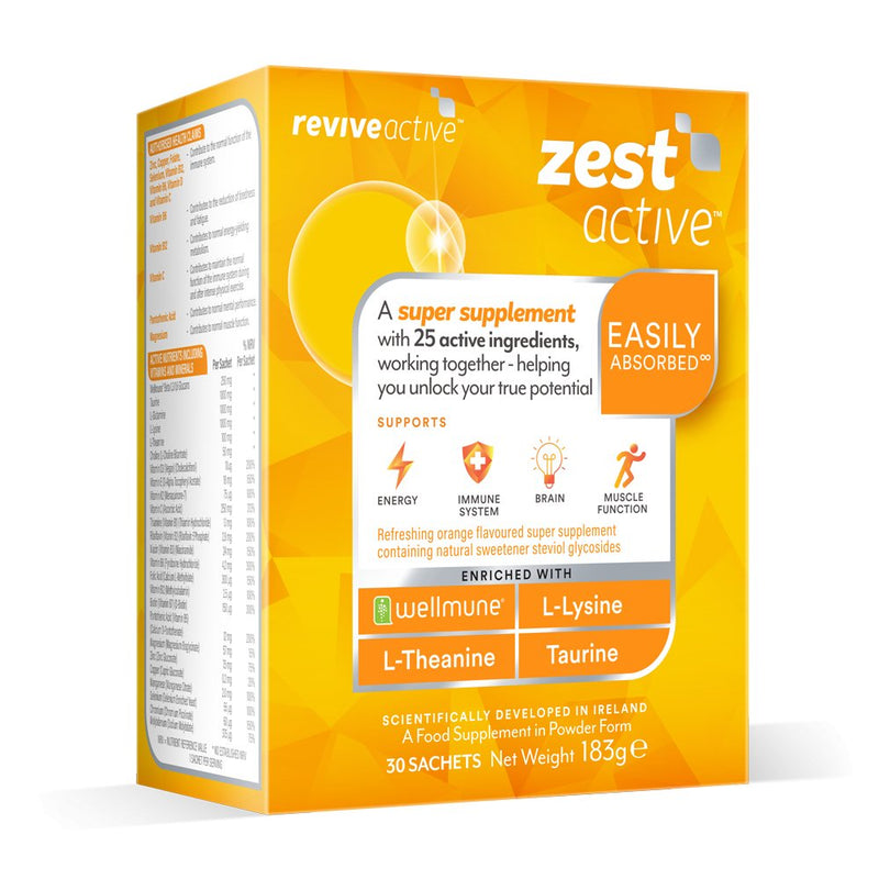 Revive Active Zest Active Food Supplement 30 Sachets - Cobh Pharmacy