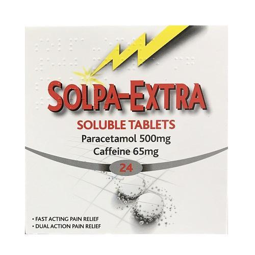 Solpa - Extra Soluble 500/65mg Tablets 24 Pack - Cobh Pharmacy