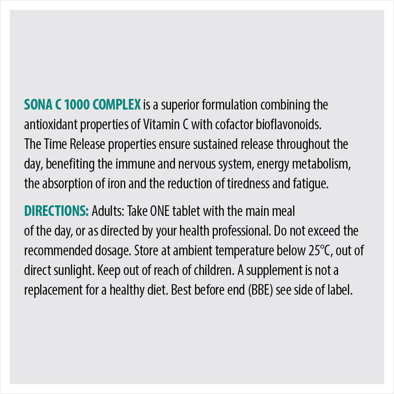 Sona C 1000 Complex 30 Tablets - Cobh Pharmacy