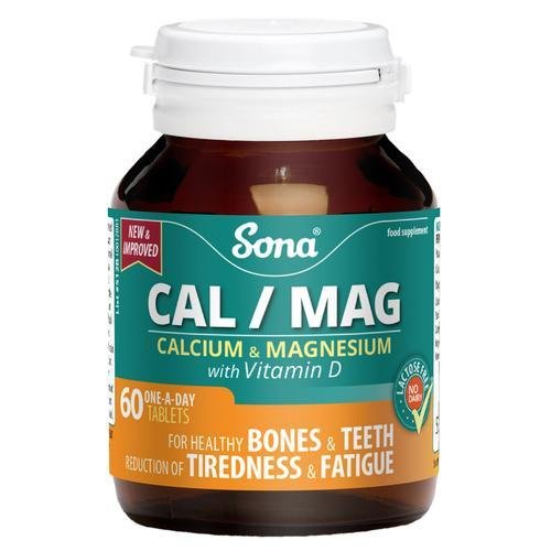 Sona Calcium/Magnesium With Vitamin D 60 Tablets - Cobh Pharmacy