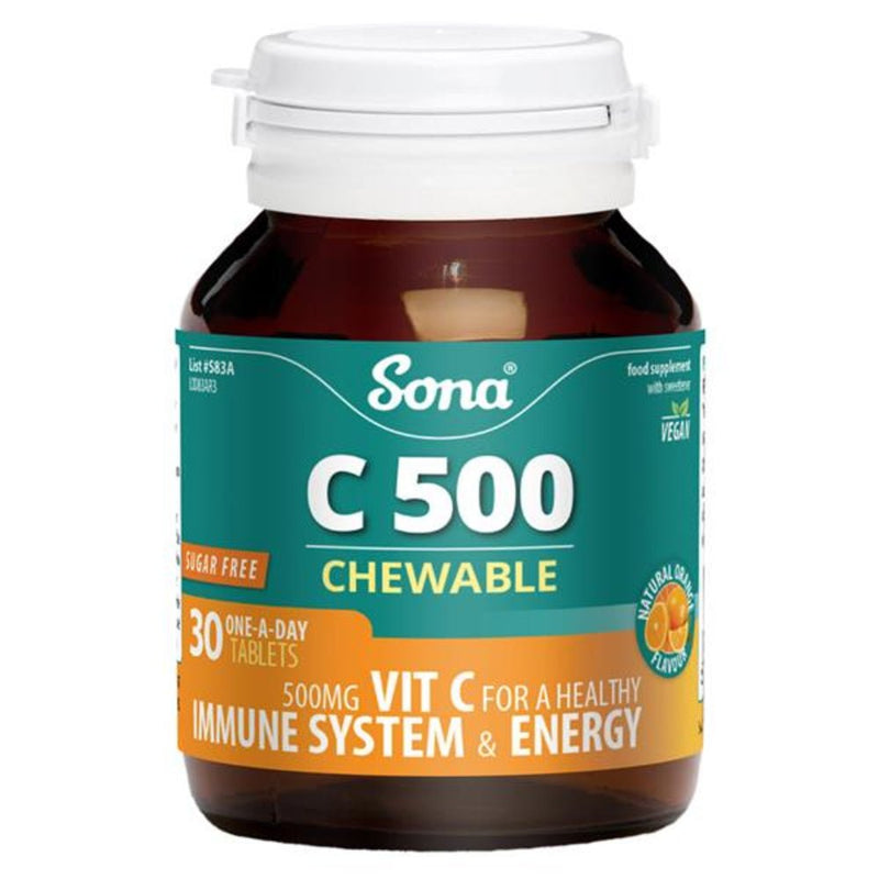 Sona Chewable Vit C 500MG 30S - Cobh Pharmacy