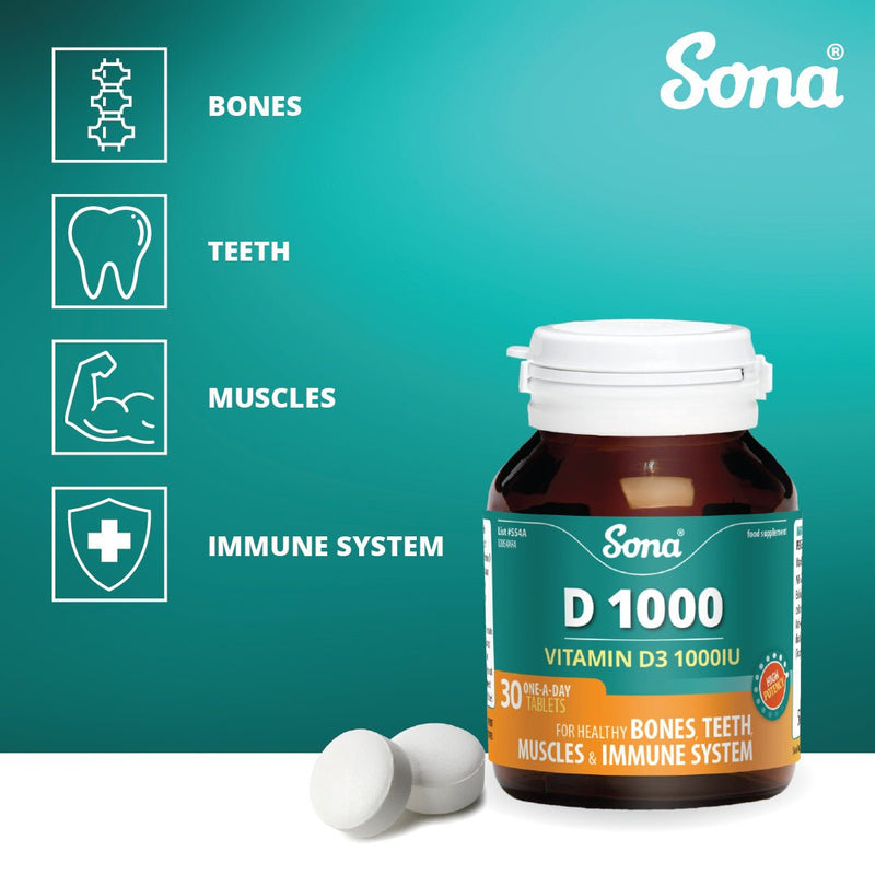 Sona D3 1000 IU - Cobh Pharmacy