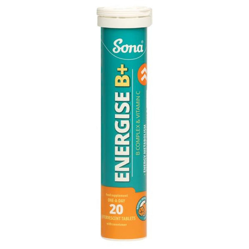 Sona Energise B+ Effervescent B Complex ,Vitamin C - Cobh Pharmacy