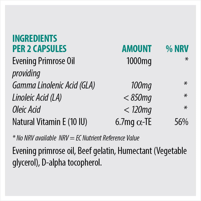 SONA EVE PRIMROSE OIL 500MG 30S - Cobh Pharmacy