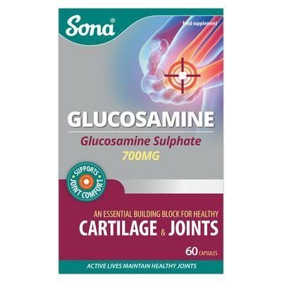 Sona Glucosamine 700mg 60 Capsules - Cobh Pharmacy