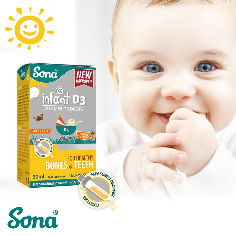 SONA INFANT D3 VITAMIN D3 DROPS 30ML - Cobh Pharmacy