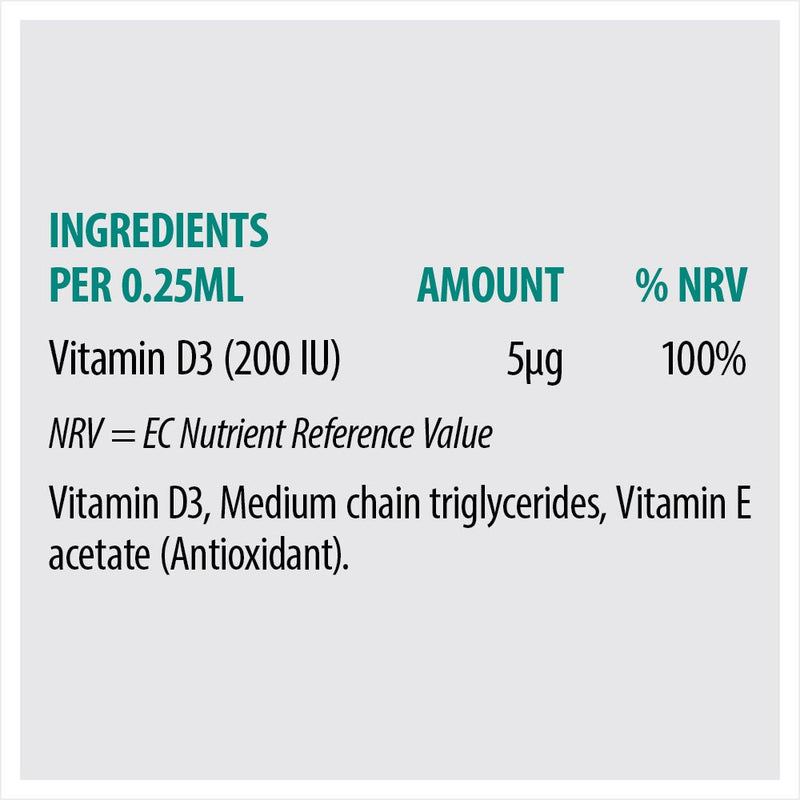 SONA INFANT D3 VITAMIN D3 DROPS 30ML - Cobh Pharmacy