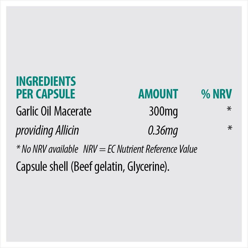 SONA ODOURLESS GARLIC OIL CAPSULES 60S - Cobh Pharmacy