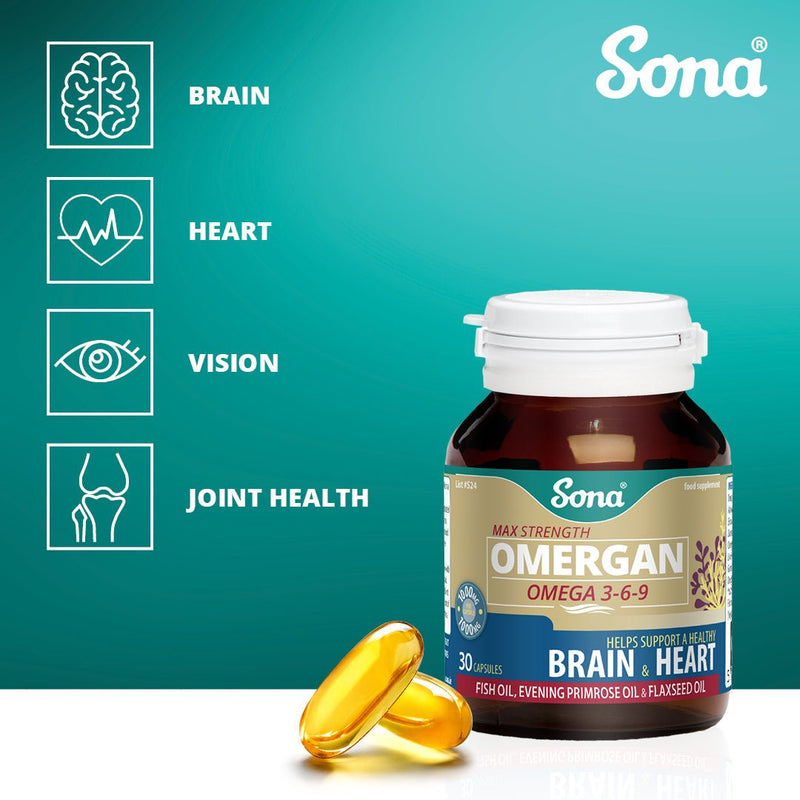 SONA OMERGAN OMEGA 3 - 6 - 9 - Cobh Pharmacy