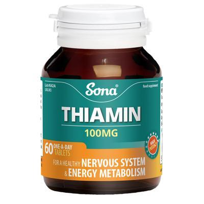 Sona Thiamin B1 100mg 60 Tablets - Cobh Pharmacy