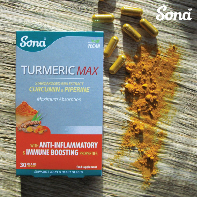 SONA TURMERIC MAX CAPS 30CAPS - Cobh Pharmacy