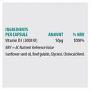 SONA VITAMIN D2000 CAPS 120CAP - Cobh Pharmacy