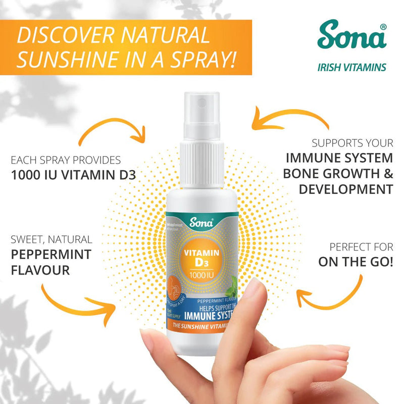 SONA VITAMIN D3 ORAL SPRAY 15ML - Cobh Pharmacy