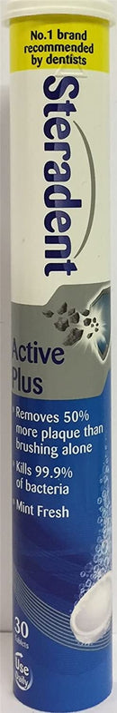 Steradent Active Plus - 30 Pack - Cobh Pharmacy