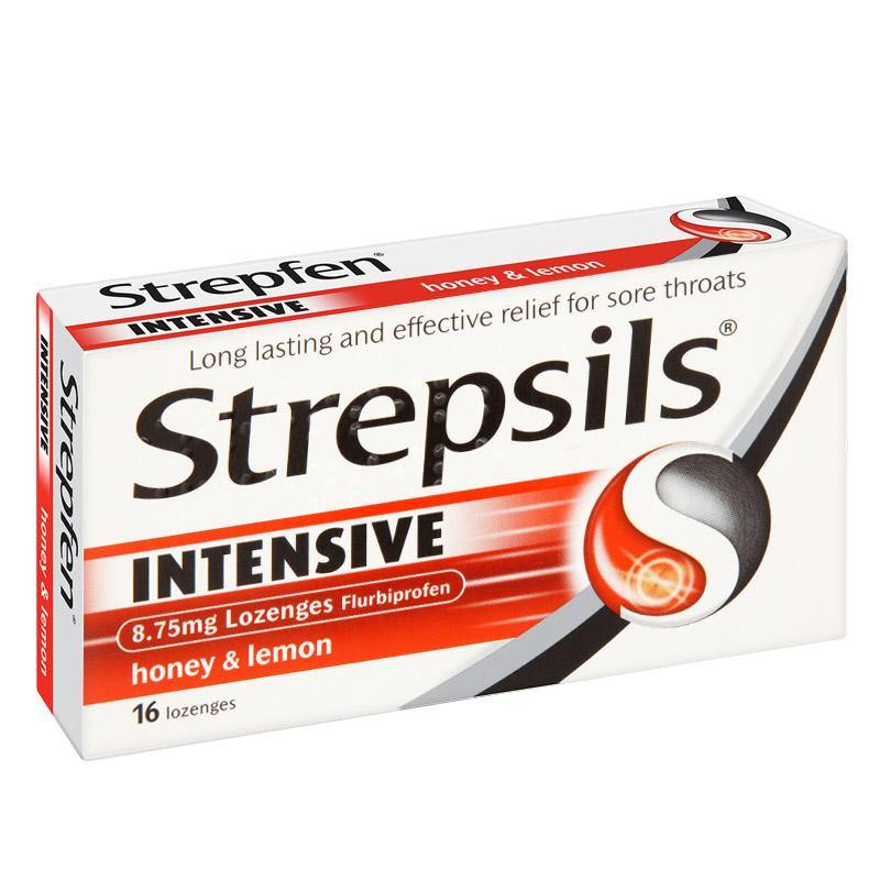 Strepsils Intensive Honey & Lemon Lozenges - 16 Pack - Cobh Pharmacy