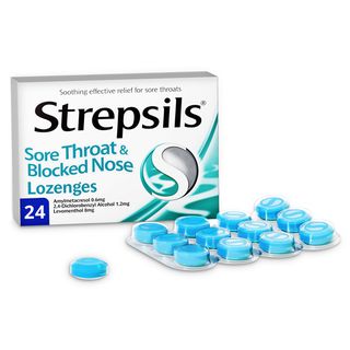 STREPSILS SORE THROAT BLOCKED NOSE LOZ 36 LOZ - Cobh Pharmacy