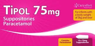 TIPOL 75MG SUPPOSITORIES - Cobh Pharmacy