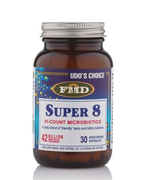 Udos Choice Super 8 Hi - Count Microbiotics 60 Pack - Cobh Pharmacy