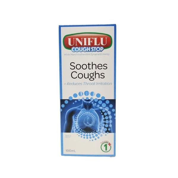 UNIFLU COUGH STOP SYRUP 100ML - Cobh Pharmacy