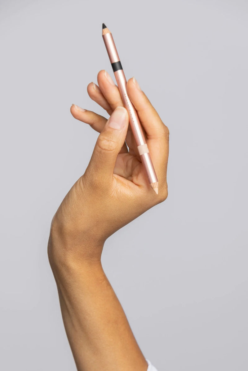 SCULPTED DOUBLE ENDED KOHL EYE PENCIL BLACK NUDE