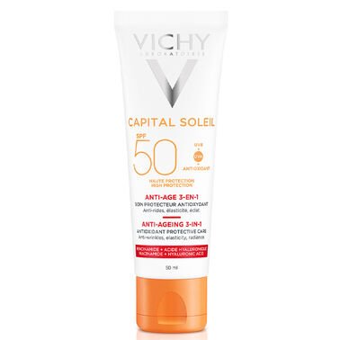 VICHY CAPITAL SOLEIL ANTI - AGE SPF50 - Cobh Pharmacy