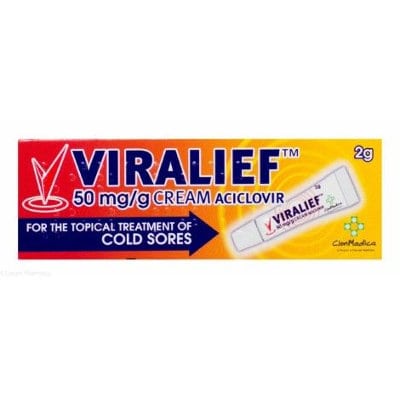 VIRALIEF COLD SORE CREAM 2G - Cobh Pharmacy