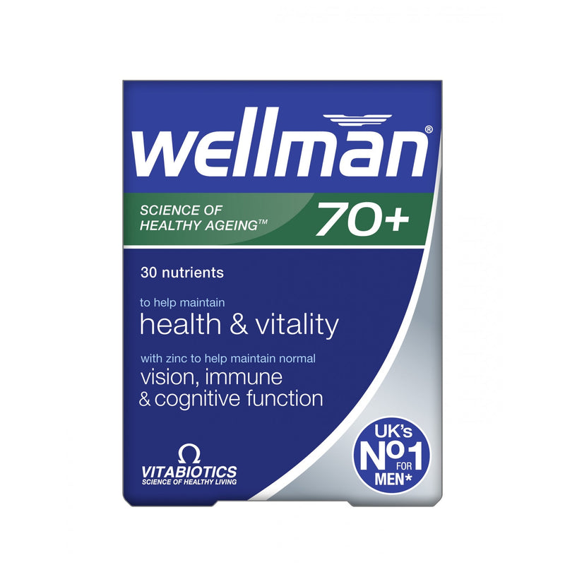 VITABIOTICS WELLMAN 70 PLUS 30S - Cobh Pharmacy