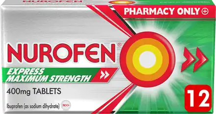 NUROFEN EXPRESS TABS 400MG MAX 12