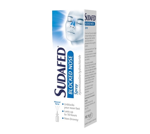 Sudafed Nasal Spray 0.1% Xylometazoline 15ml