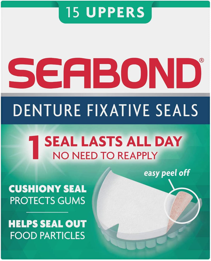Seabond Denture Fixative Seals - 15 Upper Seals