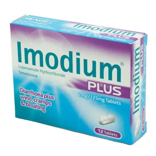 Imodium Plus 2mg/125mg Tablets - 12 Pack 