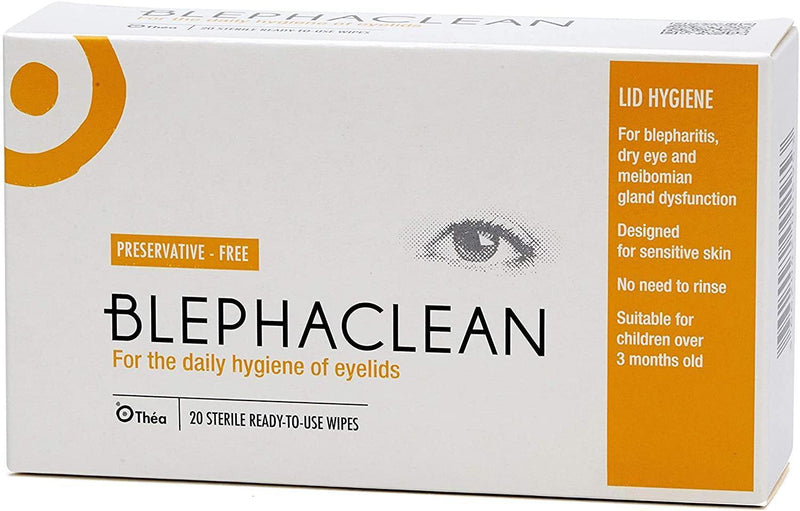 Blephaclean Eyelid Cleansing Wipes 20 Pack
