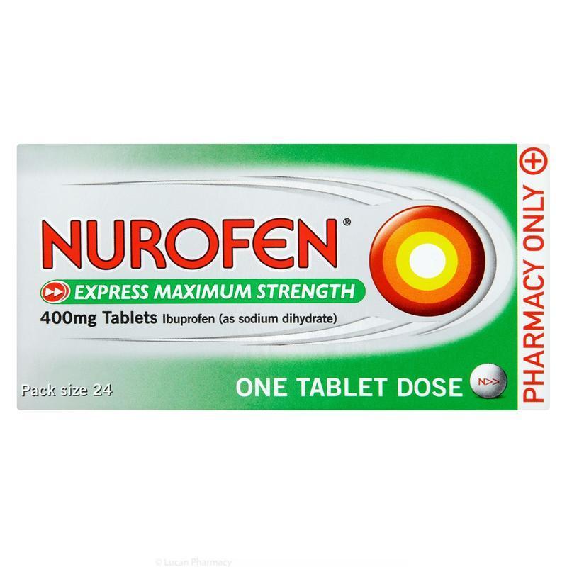 Nurofen Express Max Strength 400mg Ibuprofen Tablets 24 Pack