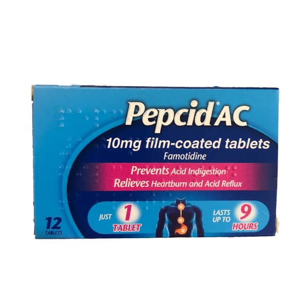 Pepcid Acid Control Famotidine Tablets - 12 Pack