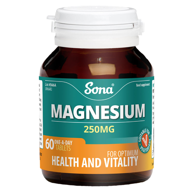 Sona Magnesium 250mg Tablets - 60 Pack