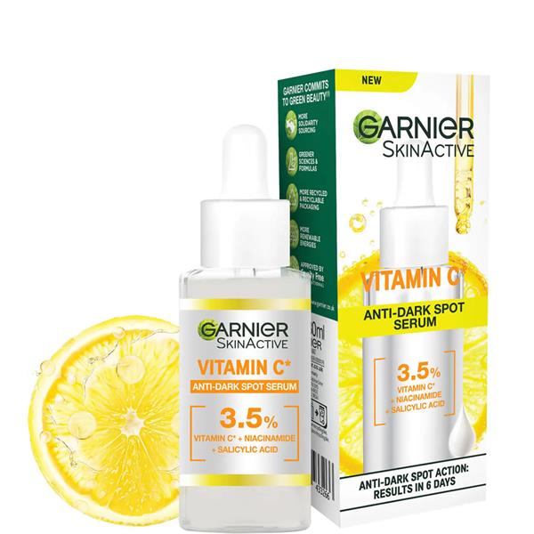 GARNIER 3.5% VITAMIN C NIACINAMIDE SALICYLIC ACID ANTI DARK SPOT SERUM 30ML