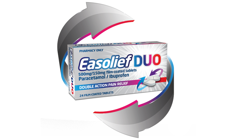 Easolief Duo Paracetamol 500mg & Ibuprofen 150mg Tablets 24 Pack