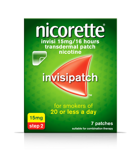 Nicorette Invisi 15mg Patches 7 Pack