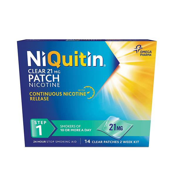 NIQUITIN CQ CLEAR 21MG STEP 1 14PATCHES